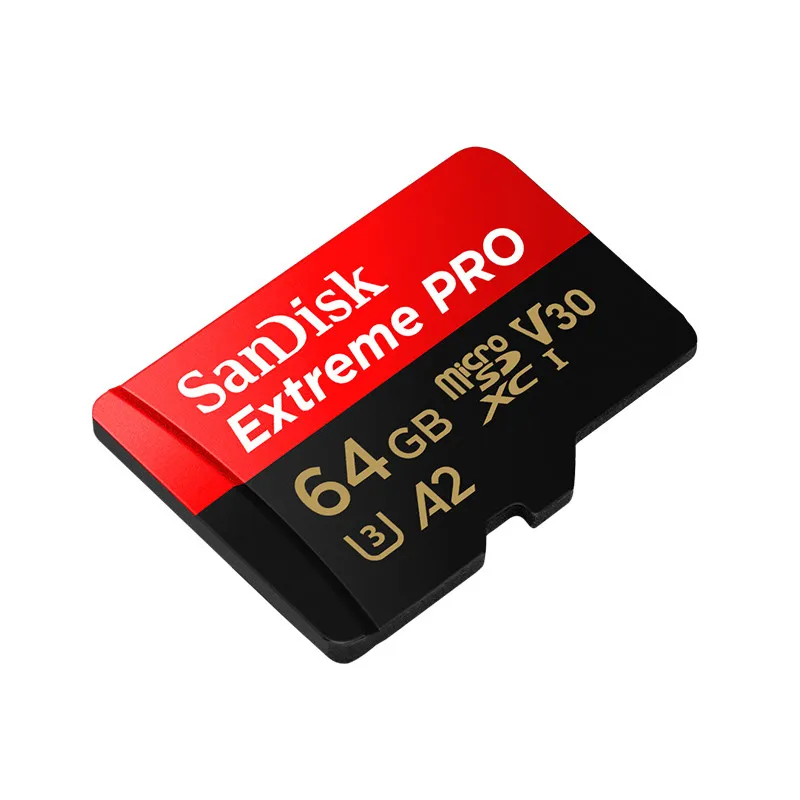 SanDisk Micro SD Extreme PRO 1 ТБ 400GB 256GB 128GB 64GB U3 V30 A2 32GB A1 флеш-карта памяти TF карта 4K MicroSD - Емкость: 64GB