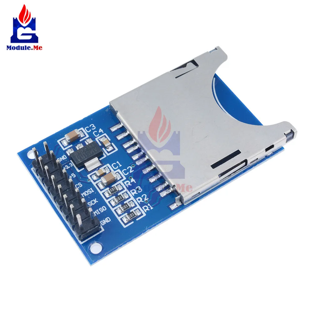 

5PCS Reading And Writing Module For Arduino SD Card Module Slot Socket Reader ARM MCU 5V/3.3V