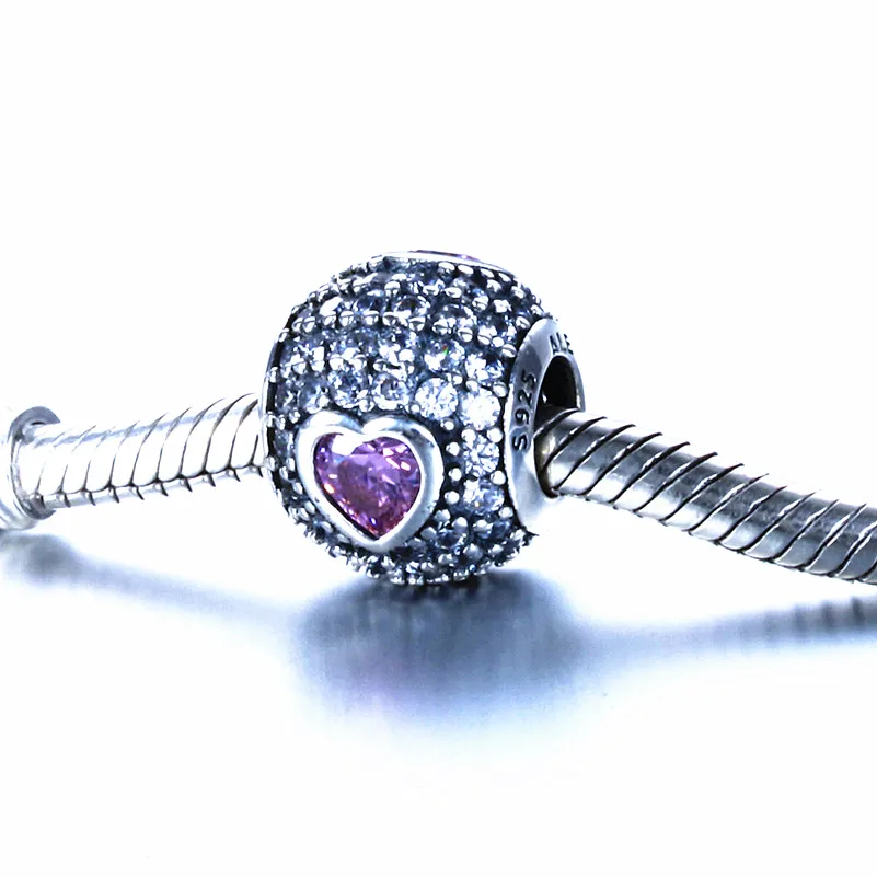 Бусина Шарм Aceworks из серебра 925 пробы с сердечком LHQ56105|silver bead charm|charm beadsbeads charms |