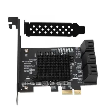 

6-Port SATA 3.0 PCI Express Expansion Card Riser Card Compatible for SATA6G 3G 1.5G HDD