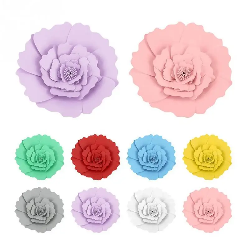 

Paper Flowers Artificial Rose Flowers 30cm Tissue Paper Flower DIY Crafts Birthday Wedding Party Home Decorations