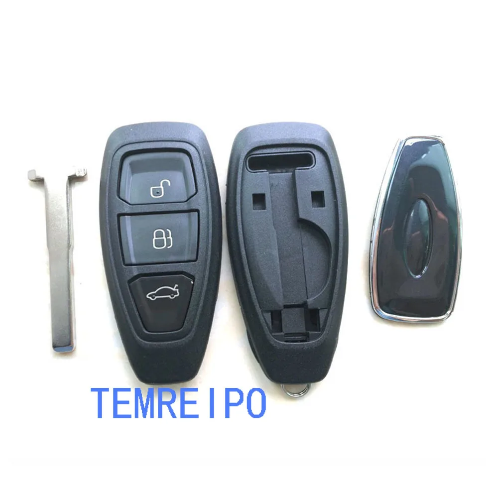 5 шт/лот 3 кнопки умный пульт дистанционного ключа корпус Fob для Ford Fiesta Focus Mondeo C-Max Kuga