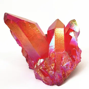 

250-300g natural rainbow angel quartz crystal cluster healing crystals raw gemstone specimen for office decoration fengshui
