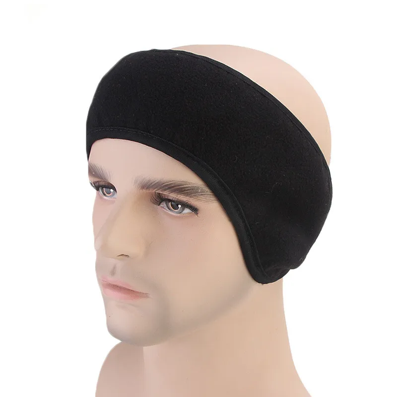 Unisex Men Women Fleece Earband Stretchy Headband Winter Earmuffs Ear