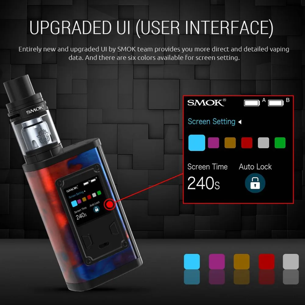 Вейп SMOK Majesty набор из смолы электронная сигарета вейп бокс мод испаритель X Baby VS