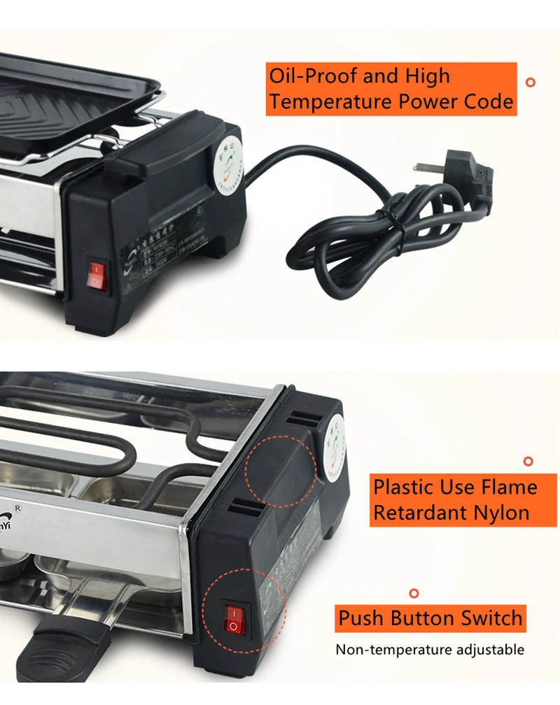 fumaça churrasco grill raclette pan grelha elétrica