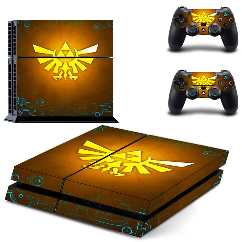 

New The Legend of Zelda Style Skin Sticker Cover For Playstation 4 PS4 Console and Cover Decals Of 2 Controllers