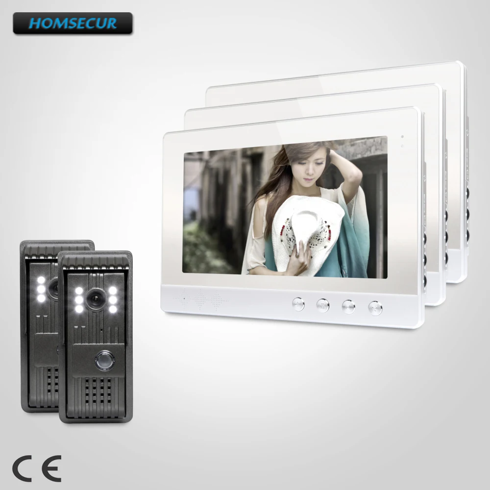 

HOMSECUR 10.1inch Wired Video Door Phone Intercom System with Ultra-large Screen Monitor XC003+XM101-S