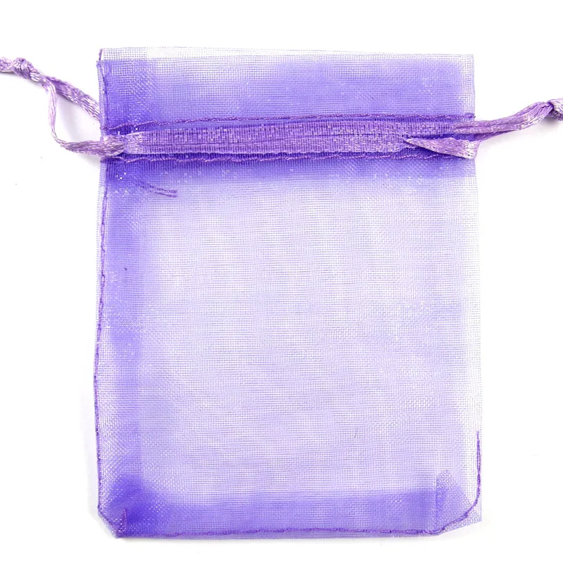Purple 100 шт Смешанные 7x9/9x12 см шелковые мешки дисплей и подарочные мешки для конфет сумки ювелирные украшения свадьбы партии Drawable упаковочная сумка - Цвет: Purple