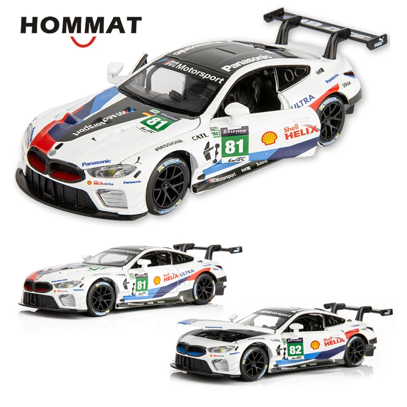 

HOMMAT Simulation 1\32 Scale M8 GTE Le Mans Racing Model Car 1:32 Diecasts & Toy Vehicles Alloy Toy Car Model Toys For Children