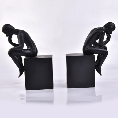 الرياضة الكتب الإبداعية المفروشات المنزلية الحديثة خزانة التفكير وفاة شخصية الحرف تماثيل النحت منزل الديكور الزفاف