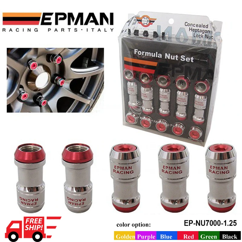 

Tansky  AUTHENTIC EPMAN ACORN RIM Racing Lug Nuts Wheel Screw 20 X 1.25 20PCS CAR For Toyota RED TK-NU7000-1.25-FS