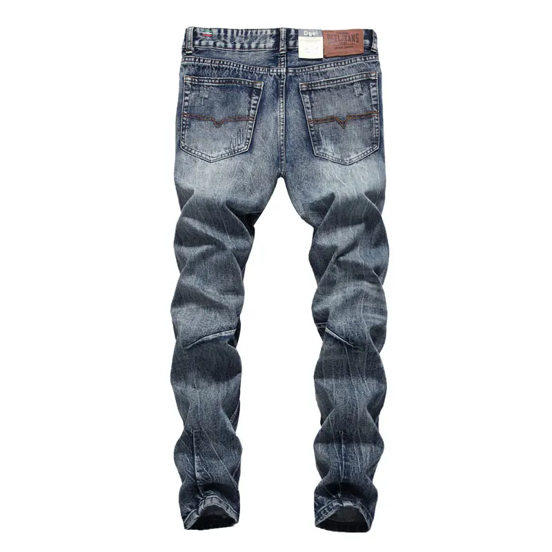 2016 New Hot Sale Fashion Men Jeans Dsel Brand Straight Fit Ripped Jeans Italian Designer Distressed Denim Jeans Homme!A625