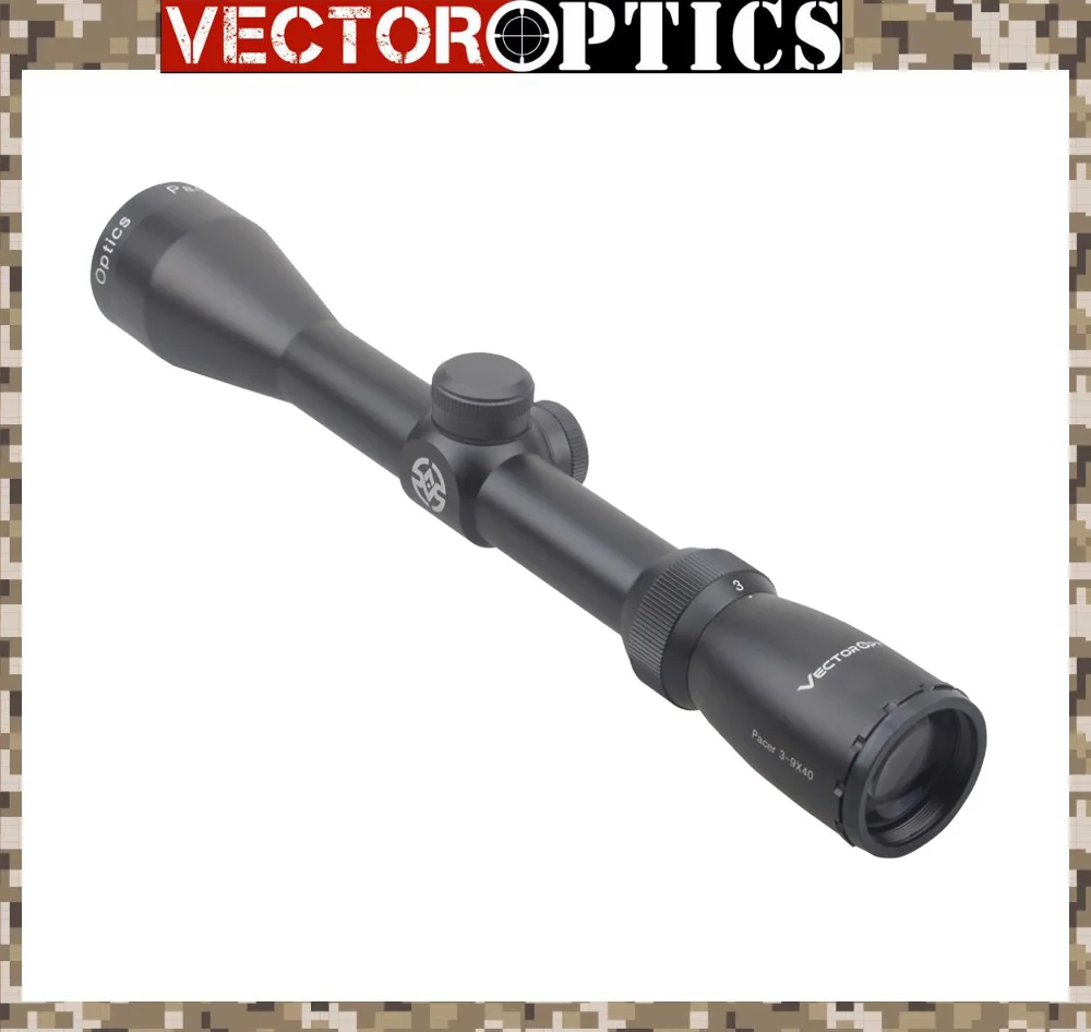 Векторная оптика Pacer 3-9x40 Охотничья винтовка прицел с 25,4 мм одним дюймовым кольцом