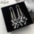 Ciliy 2018 Gota de Água Zircão Luxo Big Stone Brincos Borla Gota de Cristal Pingentes Para As Mulheres da Jóia Do Casamento Longos Brincos C6817