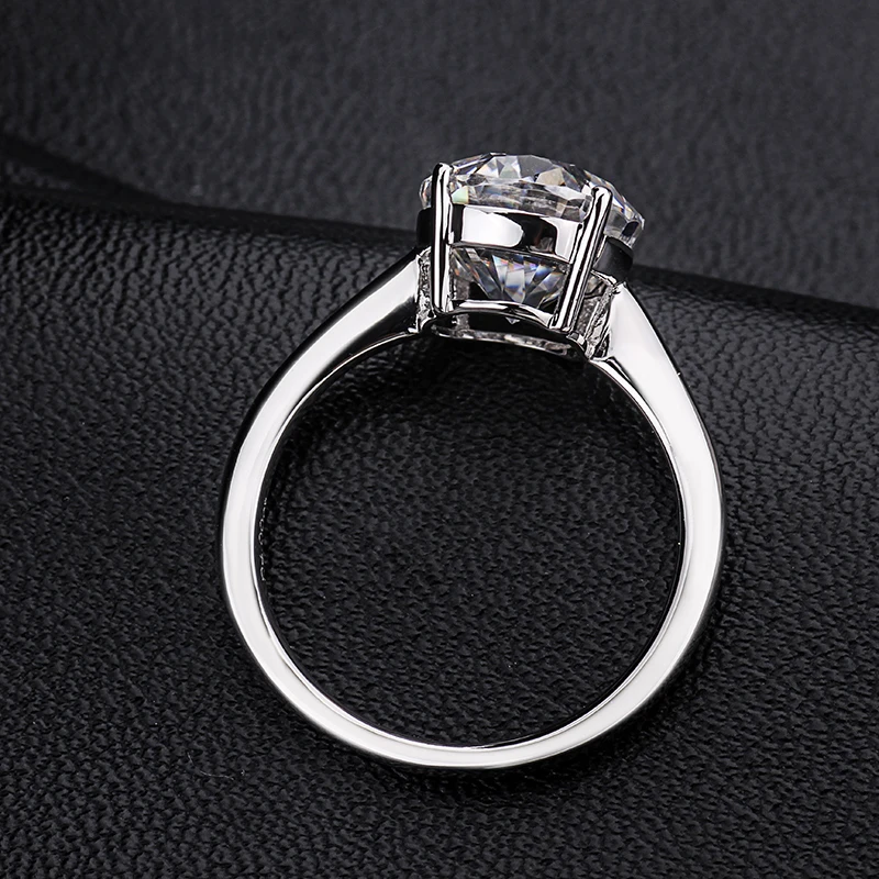 Модные женские ювелирные изделия для помолвки и вечеринки 4 зубца 1 карат 18 К