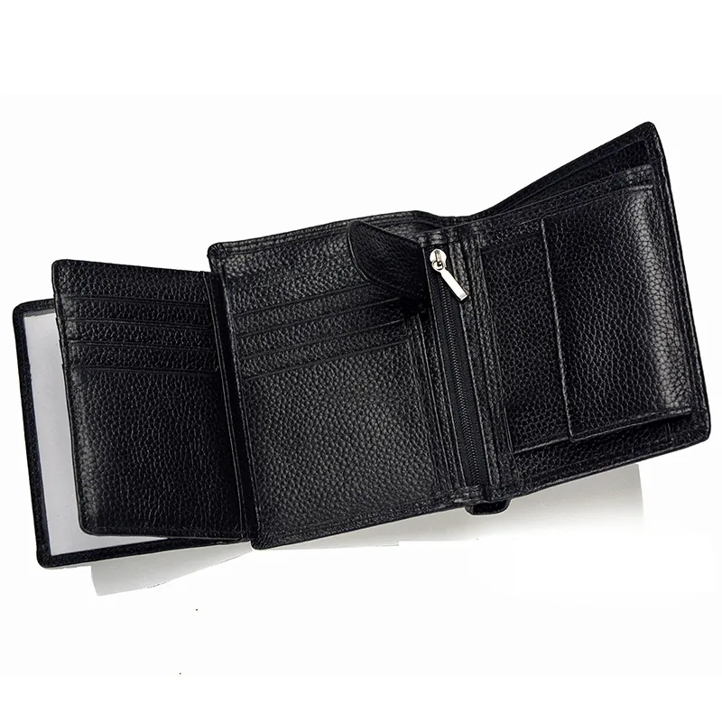Мужской кошелек из натуральной кожи с RFID блокировкой|men genuine leather wallet|leather walletgenuine