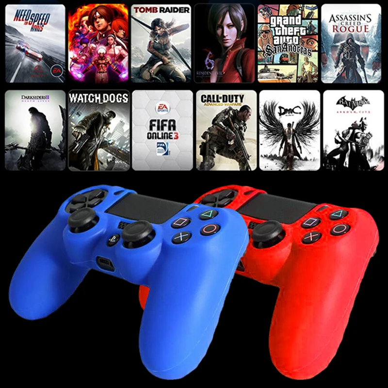 4 цвета Противоскользящий силиконовый чехол для sony playstation Dualshock 4 PS4 DS4 Pro тонкий контроллер
