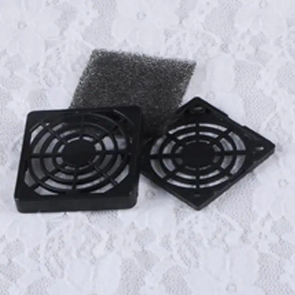 

YCDC PC Computer Case Cover 4cm 8cm 9cm Dust Filter Anti-dust Dustproof Cover Case for PC Computer Fan Black