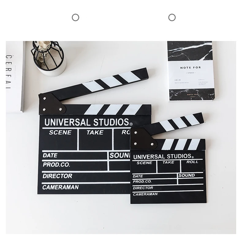 Nordic decorative ornaments ,black and white Clapboard film clapper director playing board photo studio shooting props bedroom  (11)