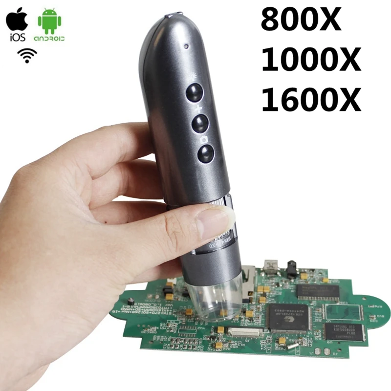 800x / 1000x /1600x WIFI Mobile Phone Electron Microscope Digital