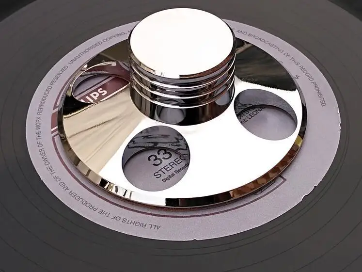 

LP Vinyl Turntables Metal Disc Stabilizer Record Weight / Clamp Silver / Gold