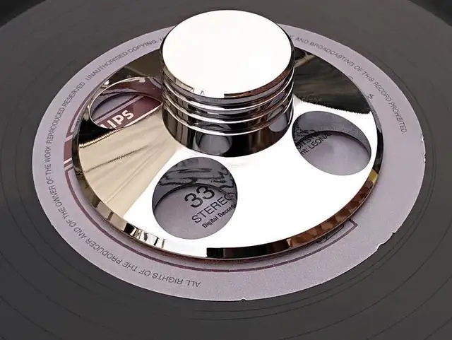 lp vinyl turntables metal disc stabilizer record weight clamp