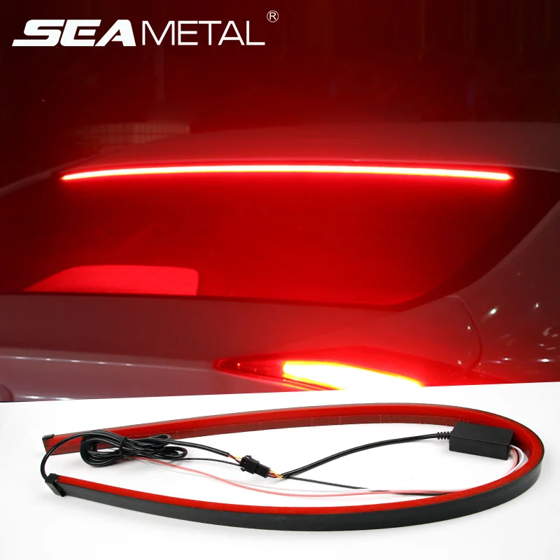 12V Car LED Strip Brake lights 90cm Rear Tail Warning Light High Mount Stop font b