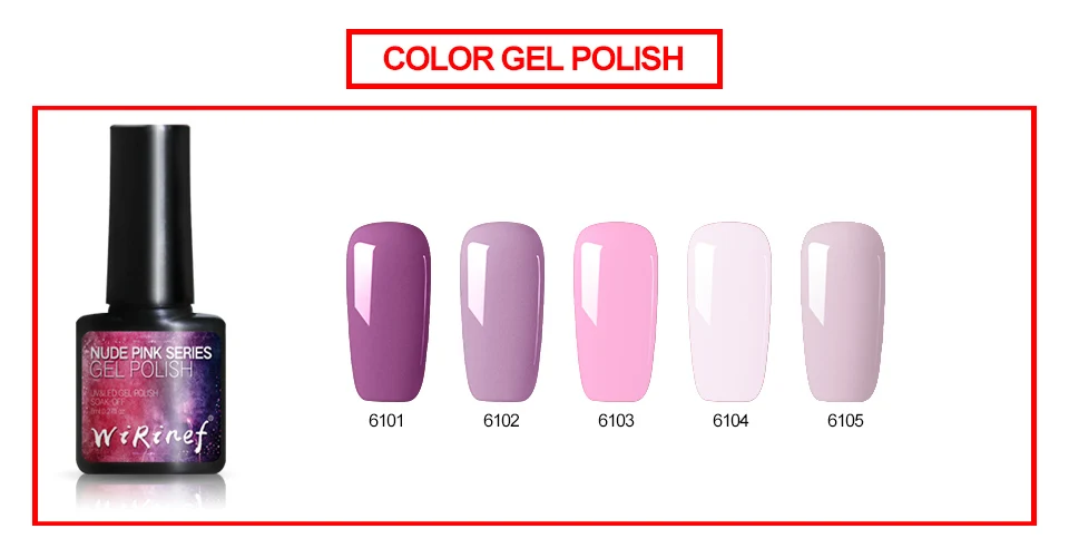 Superior e Base Wirinef Lâmpada Gel Unha Polonês Conjunto Kit Embeber Vernizes Manicure Arte Ferramentas Cabolsa Laca 24w uv Led 29 Cheap Gel para unhas