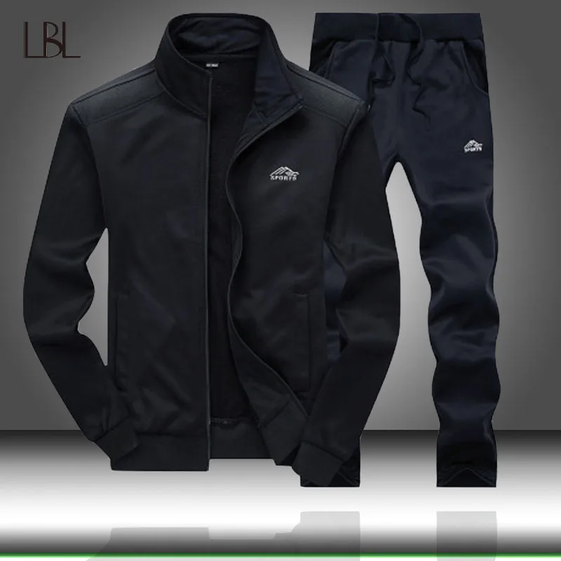 

Tracksuit Men Casual Mens Sweatshirts Set Fashion Sportswear 2Piece Male 2019 New Brand Clothing Joggers Men's Track Suits