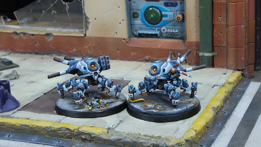 [Loong Way Miniatures] Corvus Belli Infinity 0014 DRONBOT пульты(REM) 32 мм Металлические Миниатюрные