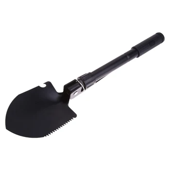 

Multi-function Emergency Camping Shovel Military Portable Folding shovel Survival Spade Trowel Dibble Pick Garden Outdoor Tool