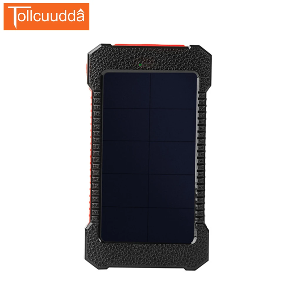 Original Tollcuudda solar power bank 8000mah double usb solar charger waterproof powerbank portable external battery charger