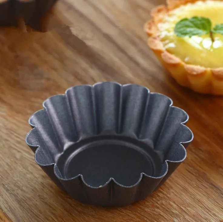 12 шт./компл. антипригарная качественная углеродистая сталь утолщенная Eggtart форма для торта хризантемы форма для выпечки, сделай сам Полезная