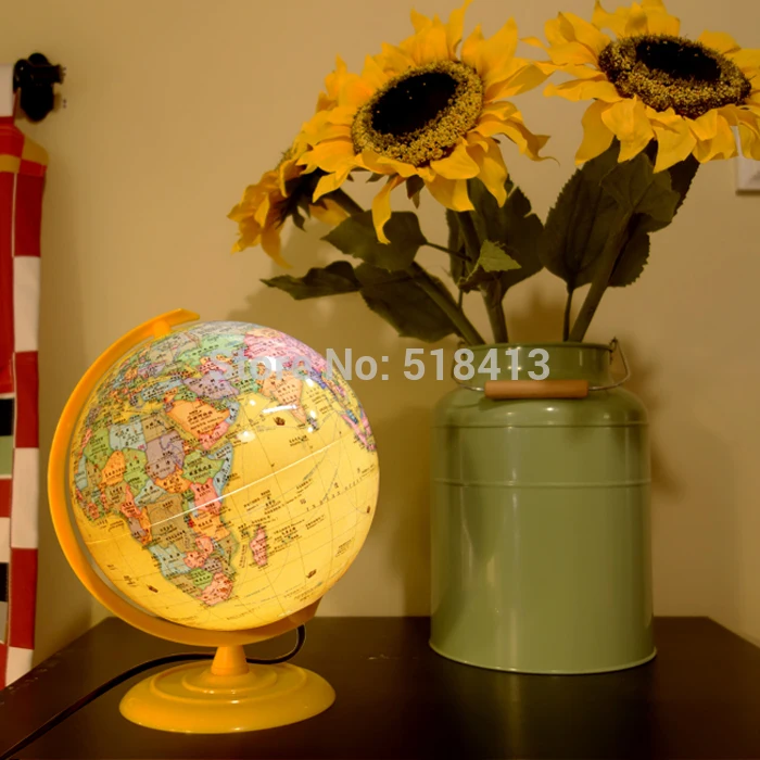 Диаметр 14 см подарок на день рождения солнечные глобусы вращающийся глобус энергосберегающие вращающиеся предметы мебели Обучающие унисекс круглые