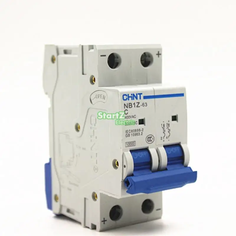 2 полюса 20Amp DC220V 400 В 6KA CHNT NB1Z-63 DC MCB выключателя
