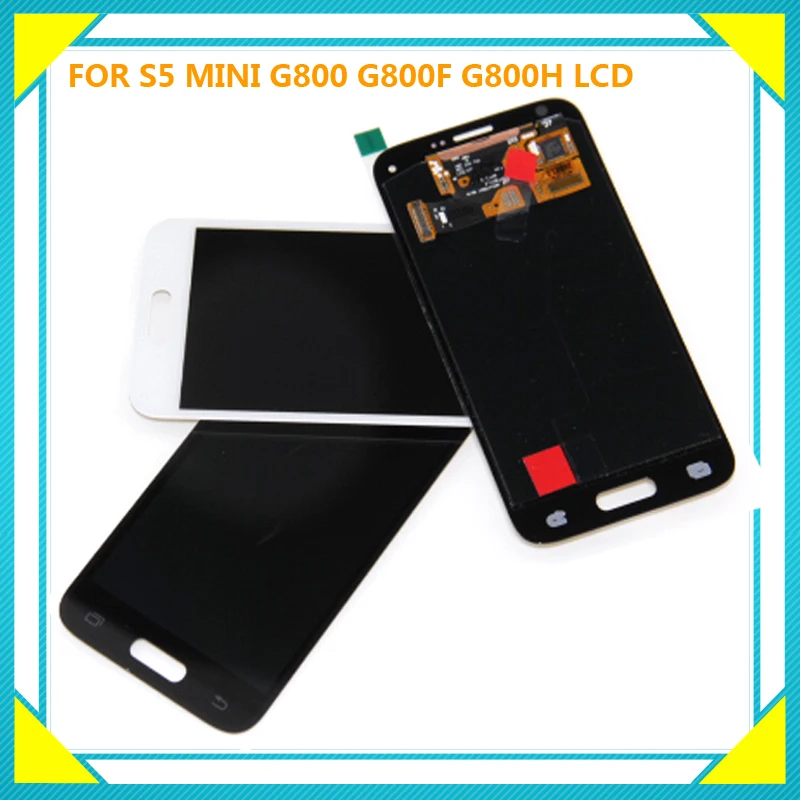 Замена LCDs для Samsung Galaxy S5 Mini G800 G800F G800H Super AMOLED ЖК дисплей сенсорный дигитайзер экран
