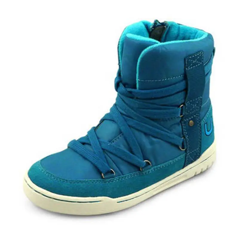 UOVO 2017 New Children Snow Boots Famous Brand Child Winter Warm Shoes Girls Boys Shoes High-quality Brand Kids Boots Waterproof uovo kids snow boots girls boys warm winter snow boots flower fashion winter shoes children boys waterproof non slip shoes
