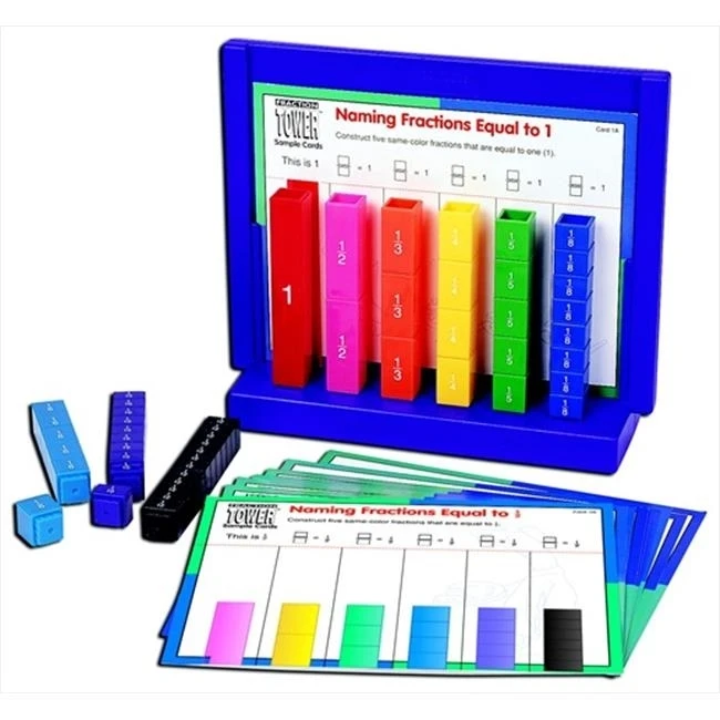 Learning Resources 069791 Deluxe Fraction Tower Activity Set