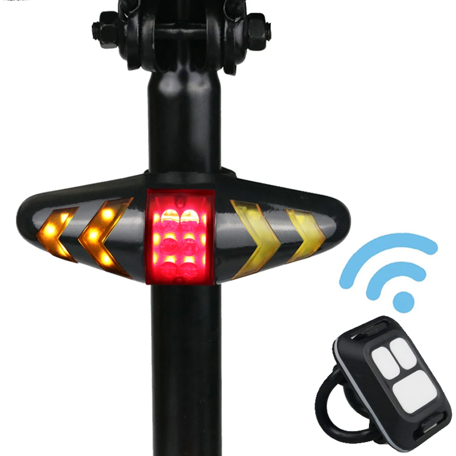 

NEWBOLER X5 Wireless Bike Bicycle Rear Light laser tail lamp Smart USB Rechargeable Cycling Accessories Remote Turn led