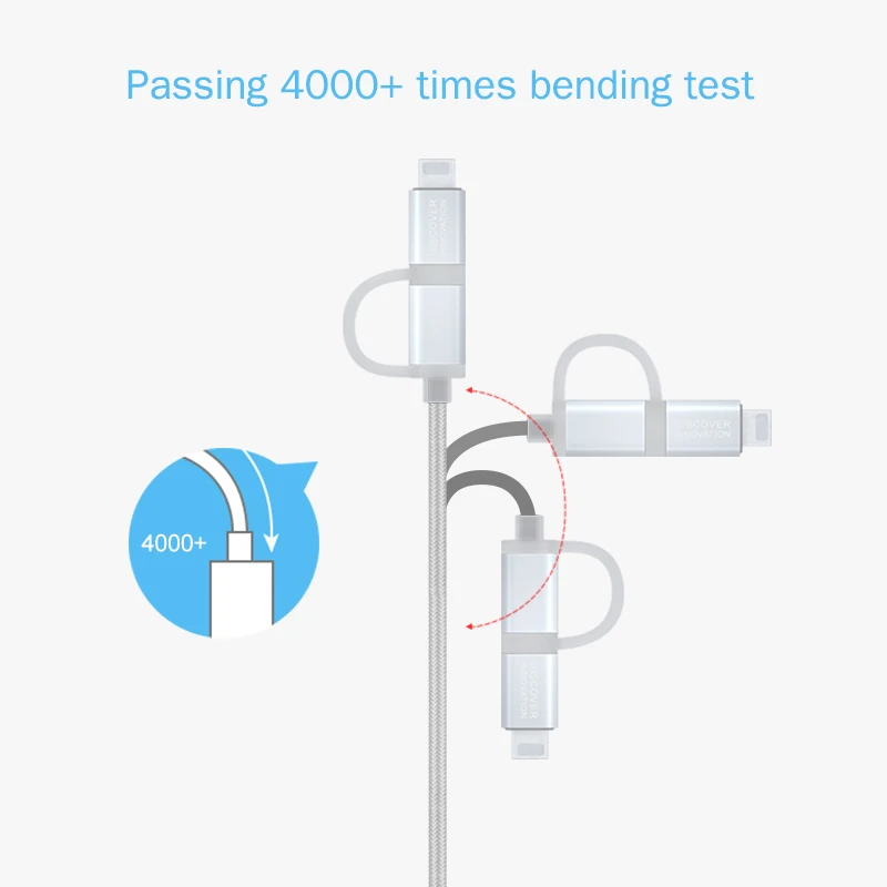 Nillkin usb кабель micro type C для iPhone USB зарядное устройство кабель для передачи данных 2 в 1 для iPhone XS Max/XS/X/8 Micro USB телефон для XIAOMI F1