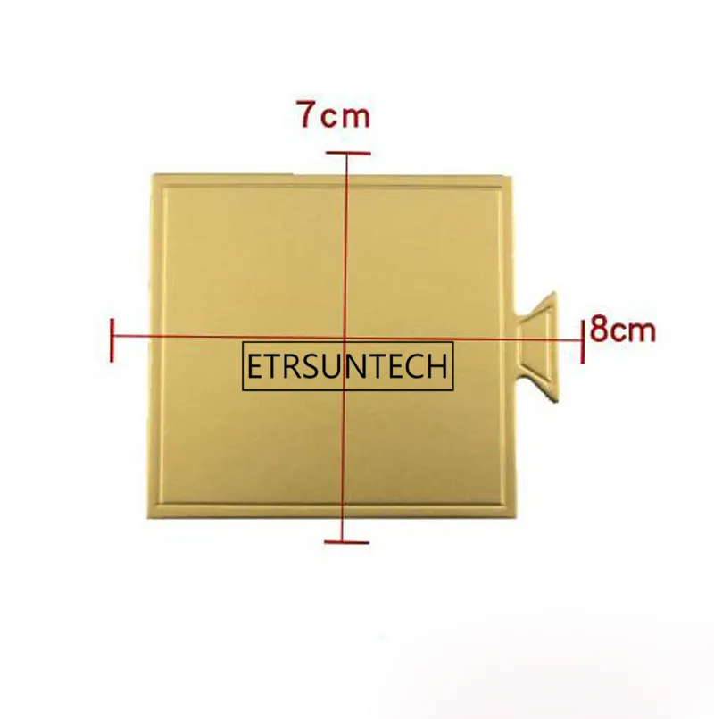 Multi Shapes Available Gold Mousse Cake Cardboard Base Pad Cupcake Dessert Cake Paper Tray Holder
