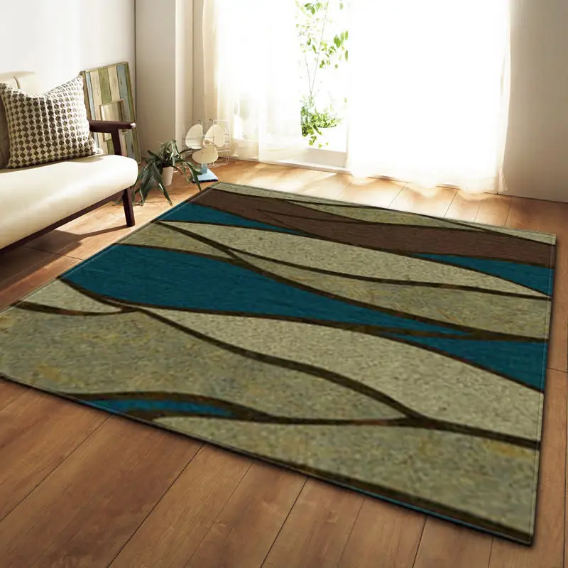 Скандинавские КРАСОЧНЫЕ КОВРЫ геометрической формы мягкие фланелевые коврики для гостиной Детская комната Противоскользящий большой детский коврик для ползания ковер для гостиной