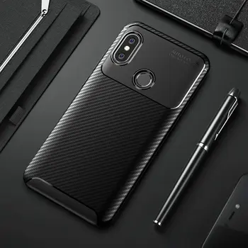 

30pcs/lot Ultra Thin Armour Back Cover For Xiaomi Redmi 6 Pro A2 Lite Max 3 Carbon Fiber Case For Xiaomi Redmi 6 6A Redmi 5 Plus