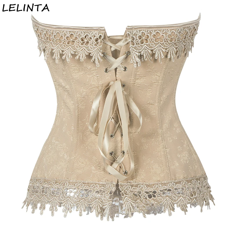 LELINTA Women Waist Trainer Corsets And Bustiers Overbust Sexy Lingerie Lace Up Steampunk Corset Clothing Gothic Corselet LELINTA Women Waist Trainer Corsets And Bustiers Overbust Sexy Lingerie Lace Up Steampunk Corset Clothing Gothic Corselet