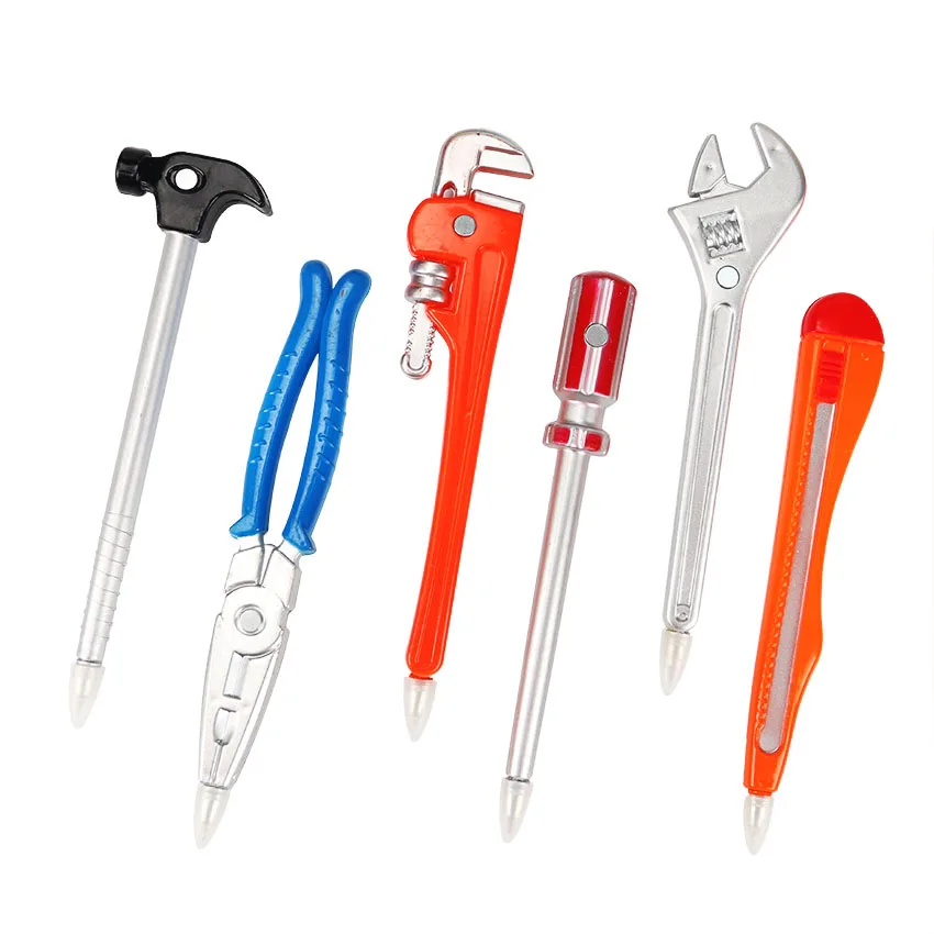 

1PCS Simulation Hardware Tools Vise Hand Knife Hammer Creative Ballpoint Pens Quality Pen Office School Supplies YZB12