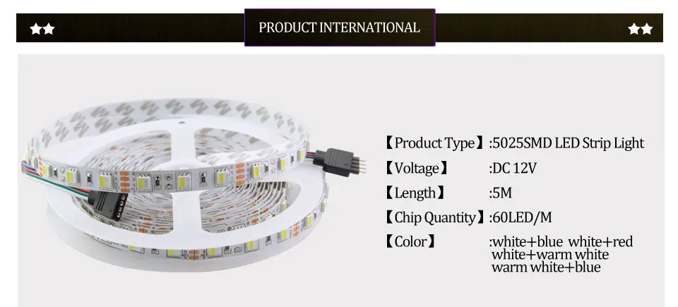 Foxanon DC 12V LED lighting Strip tape Double Color temperature adjustable 5M Flexible 3A 24 keys Remote Night Square Christmas06
