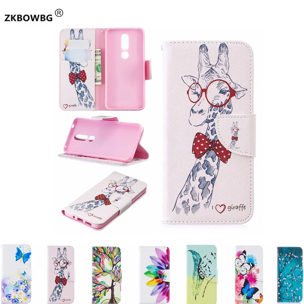 

Luxury Cartoon Flip Stand PU Leather Print Wallet Cover For Nokia 2.1 3.1 5.1 6.1 7.1 2018 Protector Mobile Phone Cute Case