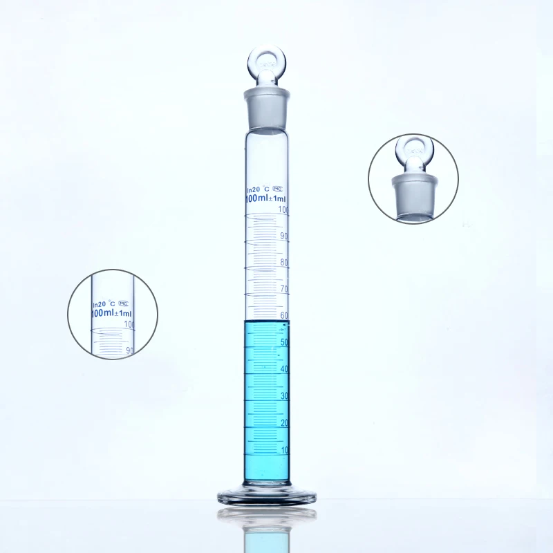 Linyeyue 1000ml Glass Graduated Cylinder With Stopper Cap Measuring Glass Cylinder Laboratory Chemistry Equipment Aliexpress Education Office Supplies