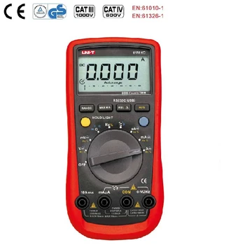 UNI T UT61C Digital Multimeter AC DC 5999 Count Multi meter Analog Voltage Temperature Tester RS232/USB interface LCD Backlight UNI T UT61C Digital Multimeter AC DC 5999 Count Multi meter Analog Voltage Temperature Tester RS232/USB interface LCD Backlight